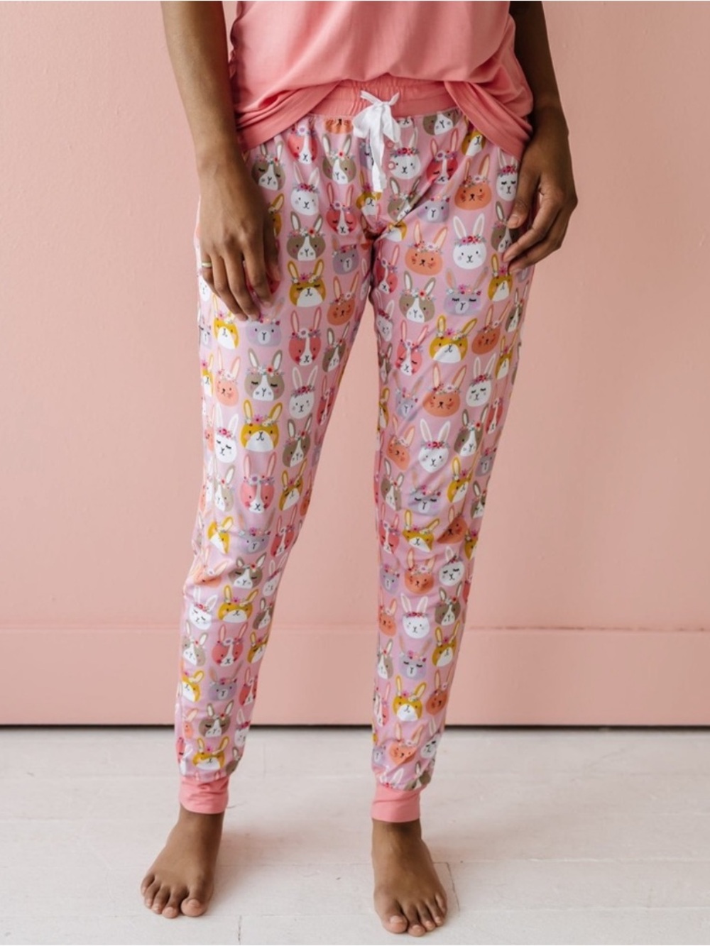 NEW Little Sleepies Bamboo Boho Bunnies Women’s PJ Pants- size Large 12-14